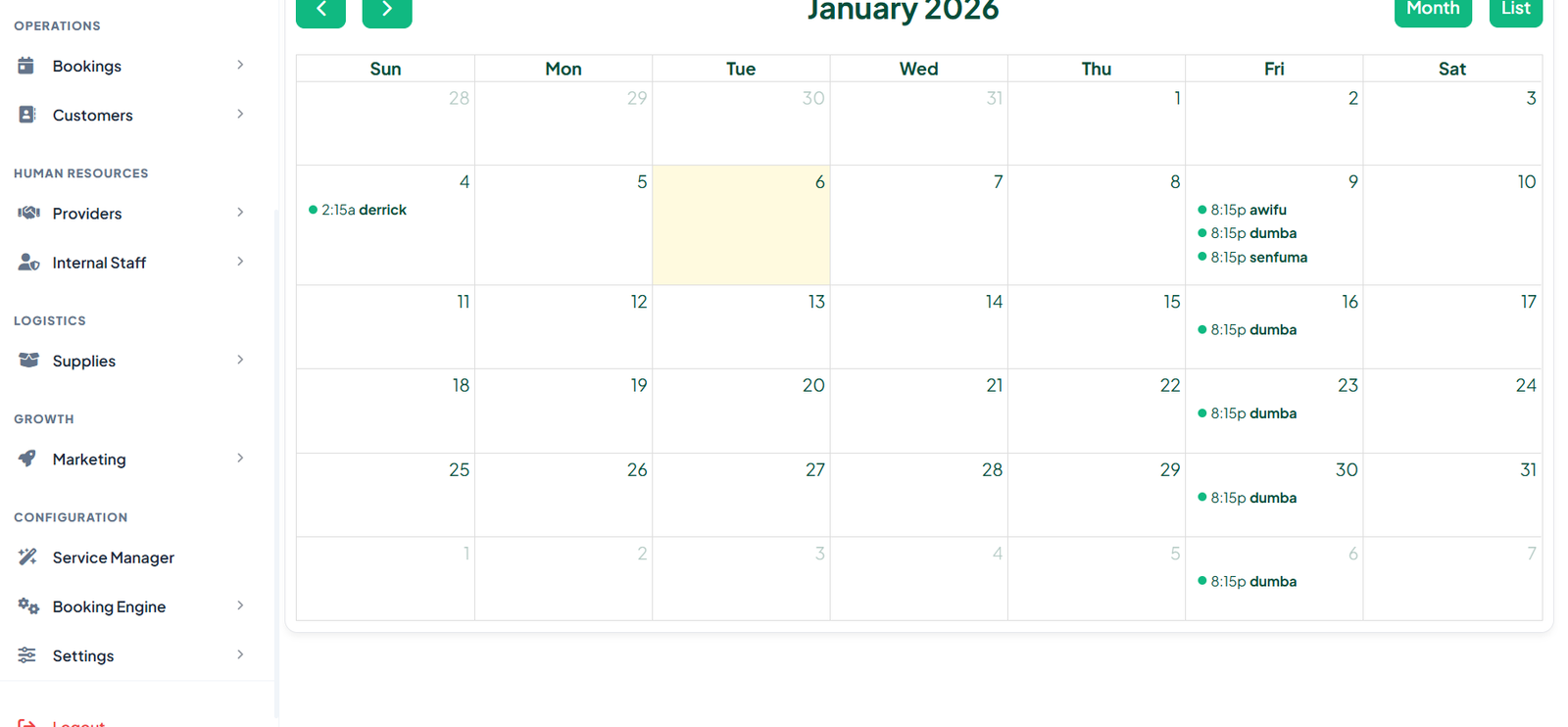 Scheduling & Dispatch